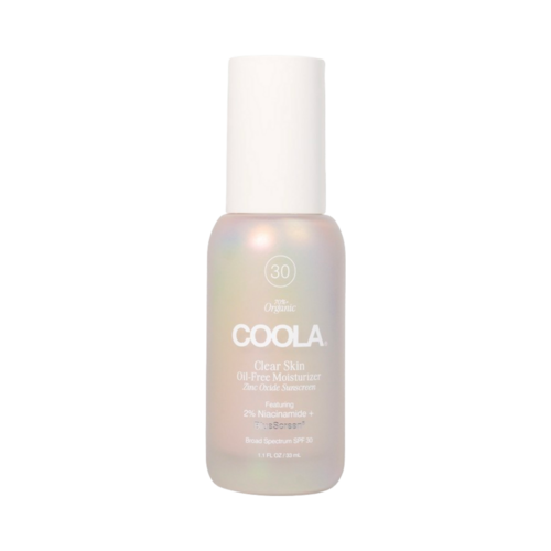 Coola Clear Skin Oil-Free Moisturizer SPF30 on white background
