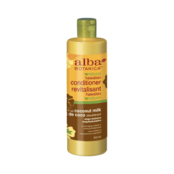 Coconut Milk Conditioner on white background