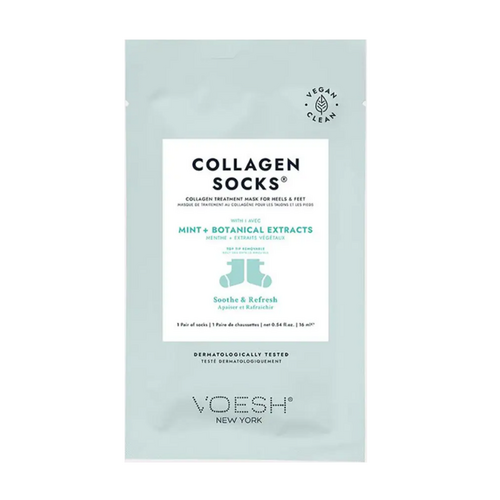 Voesh Collagen Socks Mint (1 Pair) on white background