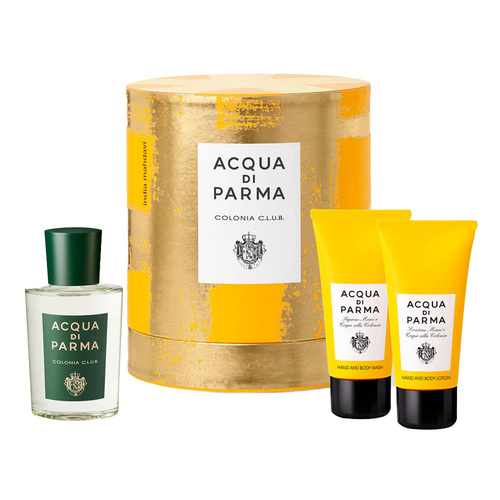 Acqua Di Parma Colonia C.L.U.B. EDC Gift Set Trio on white background