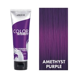 Color Intensity Amethyst Purple on white background
