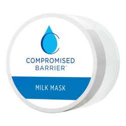 Compromised Barrier Milk Mask on white background