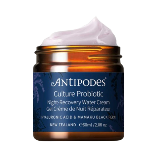 Antipodes  Culture Probiotic Night Water Cream on white background