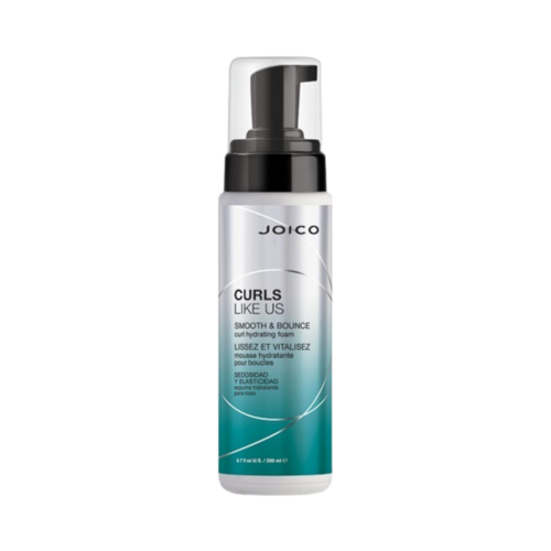 Joico Curls Smooth and Bounce Hydrating Foam on white background