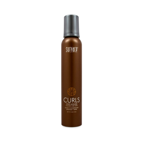 Surface Curls Whip Mousse on white background