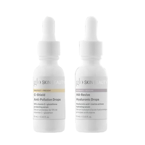 Glo Skin Beauty Daily Antioxidant Power Duo on white background