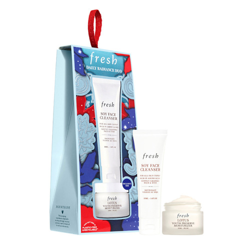 Fresh Daily Radiance Gift Set Duo on white background