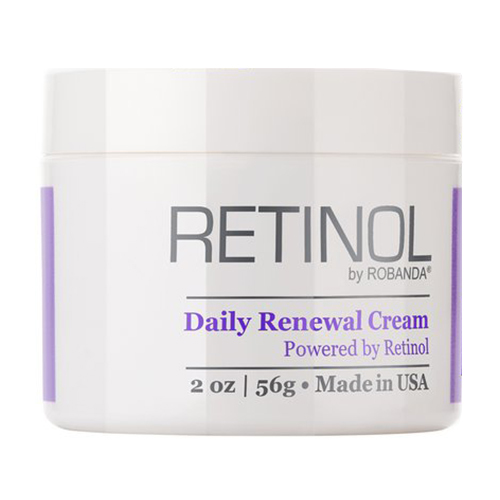 Retinol by Robanda Daily Renewal Cream on white background