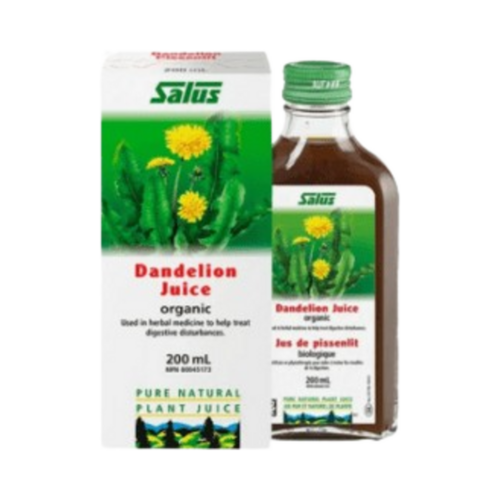 Salus Dandelion Juice on white background