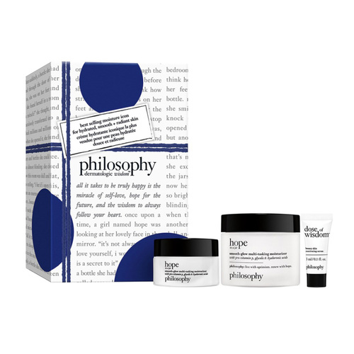 Philosophy Dermatologic Wisdom Gift Set Trio on white background