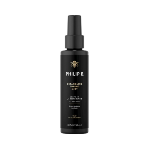 Philip B Botanical Detangling Toning Mist with Velvet Oud on white background