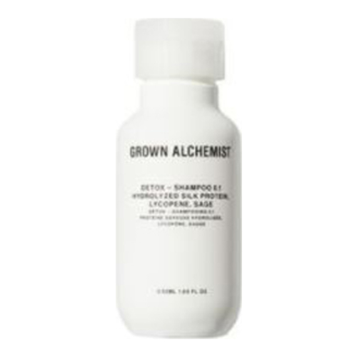 Grown Alchemist Detox - Shampoo 0.1 Hydrolyzed Silk Protein Lycopene Sage on white background