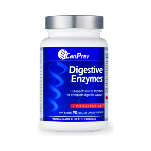 CanPrev Digestive Enzymes on white background