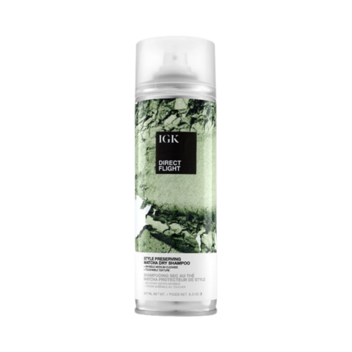 IGK Hair Direct Flight Matcha Dry Shampoo on white background
