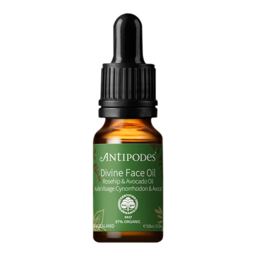 Antipodes  Divine Face Oil  Rosehip and Avocado Oil on white background