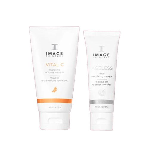 Image Skincare Double Masque Routine on white background