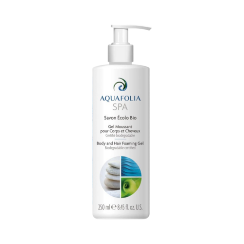 AQUAFOLIA Ecological Body and Hair Cleansing Gel on white background