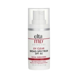 EltaMD UV Clear Broad-Spectrum SPF 46 on white background