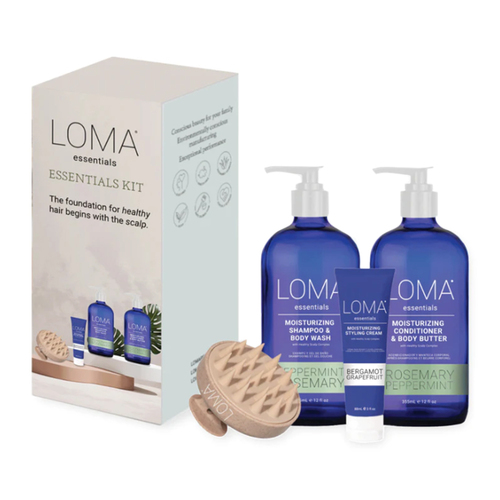Loma Organics Essentials Kit on white background