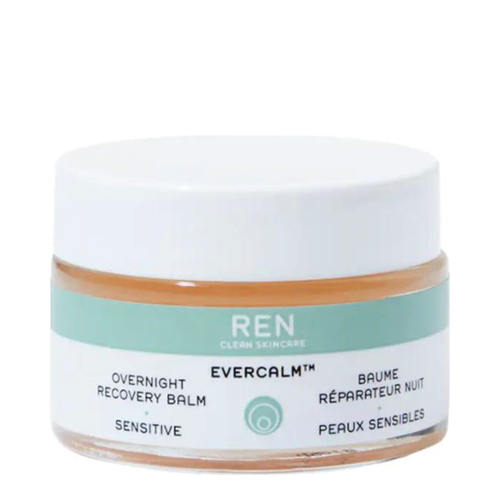 Ren Evercalm Overnight Recovery Balm on white background