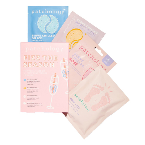 Patchology Fizz The Season Festive Self-Care Kit on white background