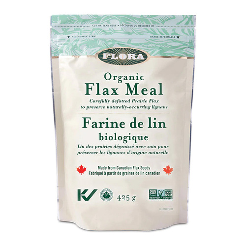 Flora Flax Meal on white background