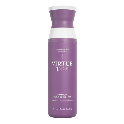 Virtue Flourish Shampoo for Thinning Hair on white background