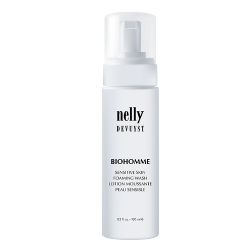 Nelly Devuyst Foaming Wash Sensitive Skin for Men on white background