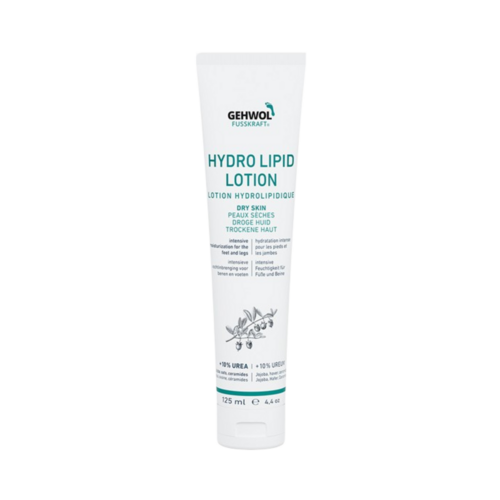 Gehwol Fusskraft Hydrolipid Lotion on white background