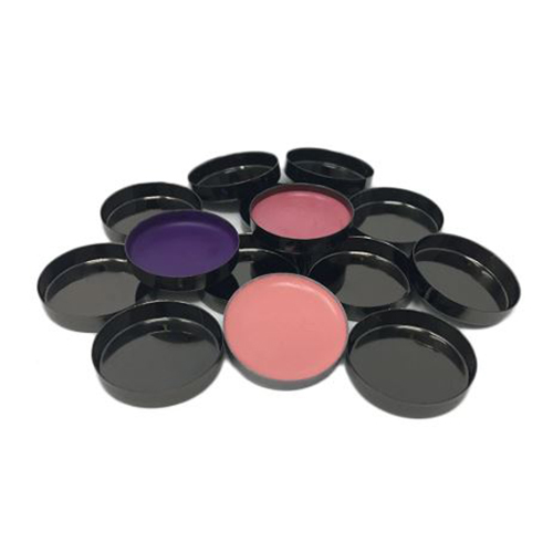 Z Palette Glossy Black Round Empty Makeup Pans, 20 pieces