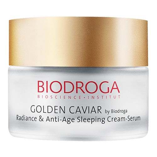 Biodroga Golden Caviar - Radiance and Anti-Age Sleeping Cream-Serum on white background