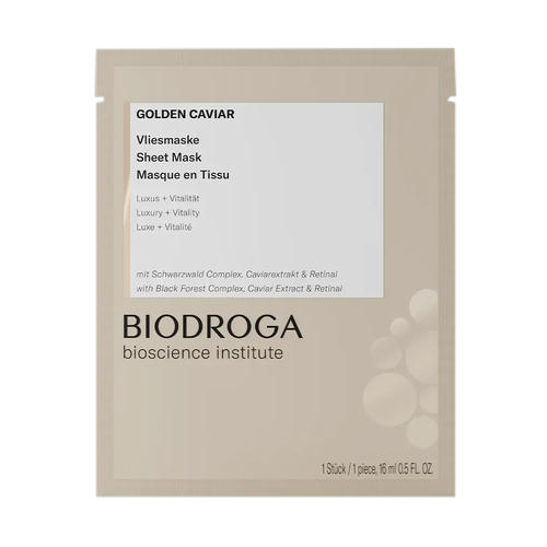 Biodroga Golden Caviar Sheet Mask on white background