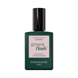 Green Flash - Blossom on white background