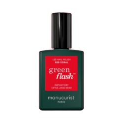 Green Flash - Red Coral on white background