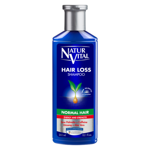 Natur Vital Hair Loss Normal Hair Shampoo on white background