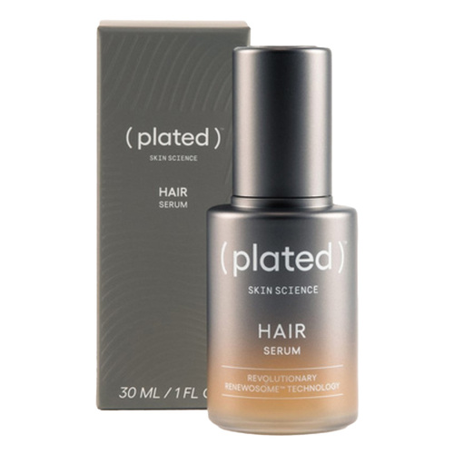 Plated Skin Science Hair Serum on white background