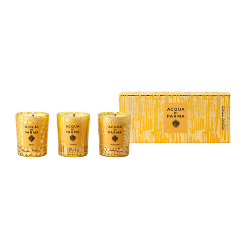 Acqua Di Parma Holiday Candle Gift Set Trio, 1 set Acqua Di Parma Holiday Candle Gift Set Trio on white background
