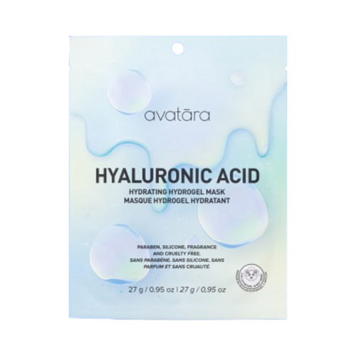 Avatara Hyaluronic Acid Mask Hydrating Hydrogel Mask on white background