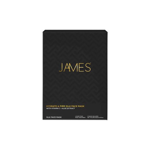 James Cosmetics Hydrate and Firm Silk Face Mask on white background
