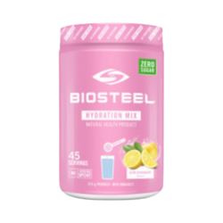 Hydration Mix Pink Lemonade on white background