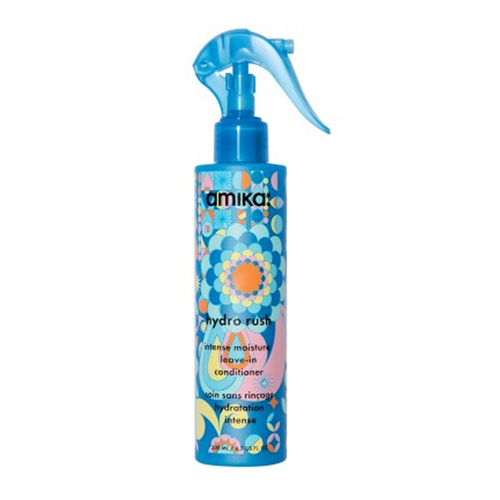 Amika Hydro Rush Intense Moisture Leave-In Conditioner on white background