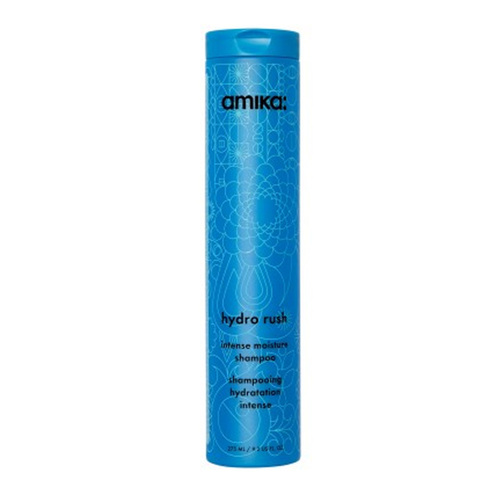 Amika Hydro Rush Intense Moisture Shampoo on white background