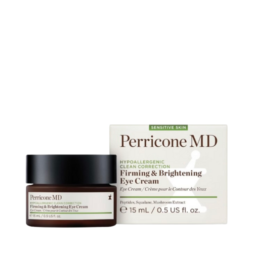 Perricone MD Hypoallergenic Clean Correction Firming + Brightening Eye Cream on white background