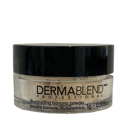 Dermablend Illuminating Banana Powder on white background
