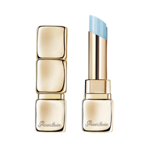 Guerlain KissKiss Shine Bloom Lipstick - Blossom Glow 129 on white background