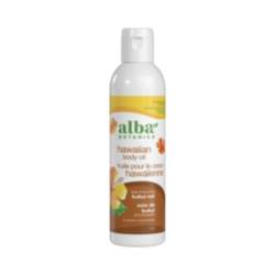 Kukui Nut Body Oil on white background