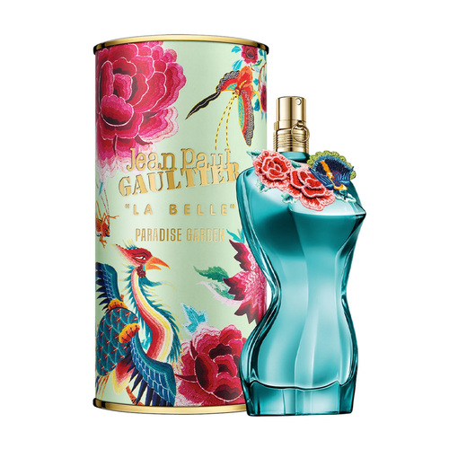 Jean Paul Gaultier La Belle Paradise Garden Eau de Parfum on white background