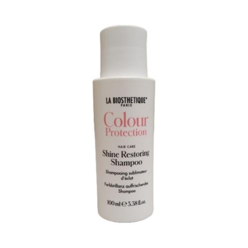 Naturally Yours La Biosthetique Shine Restoring Shampoo on white background