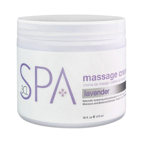 BCL Spa Lavender Massage Cream, 473ml/15.99 fl oz BCL Spa Lavender Massage Cream on white background