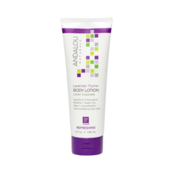 Lavender Thyme Refreshing Body Lotion on white background